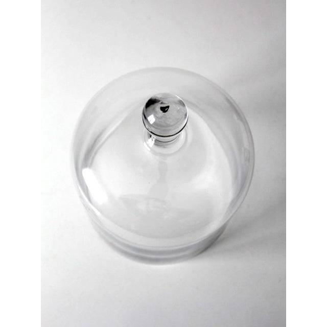 Transparent Vintage Glass Cloche For Sale - Image 8 of 9