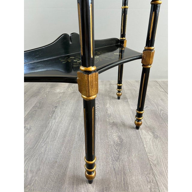 20th Century Louis XVI Style Painted Half-Moon Console For Sale - Image 10 of 12