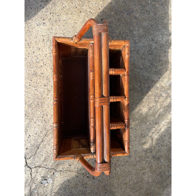 Late 20th Century Late 20th Century Condiment Silverware Napkin Sewing Implement Organizational Basket For Sale - Image 5 of 10