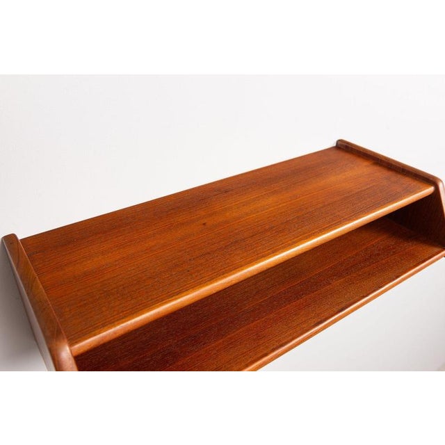 No. 24 Floating Nightstands in Teak by Aksel Kjersgaard, Odder, Denmark 1960, Set of 2 For Sale - Image 9 of 15
