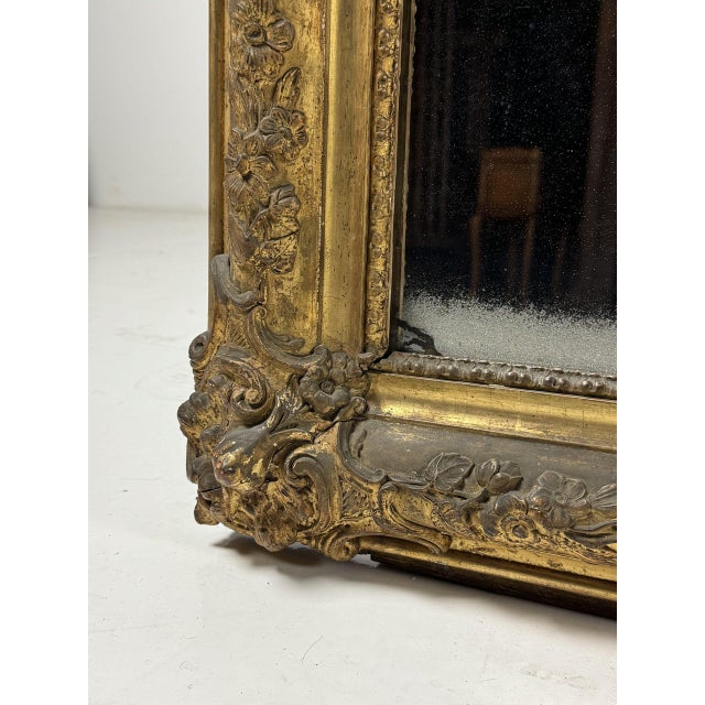 Antique 19th Century French Mirrors with Gilded Frames, Set of 2 For Sale - Image 14 of 18