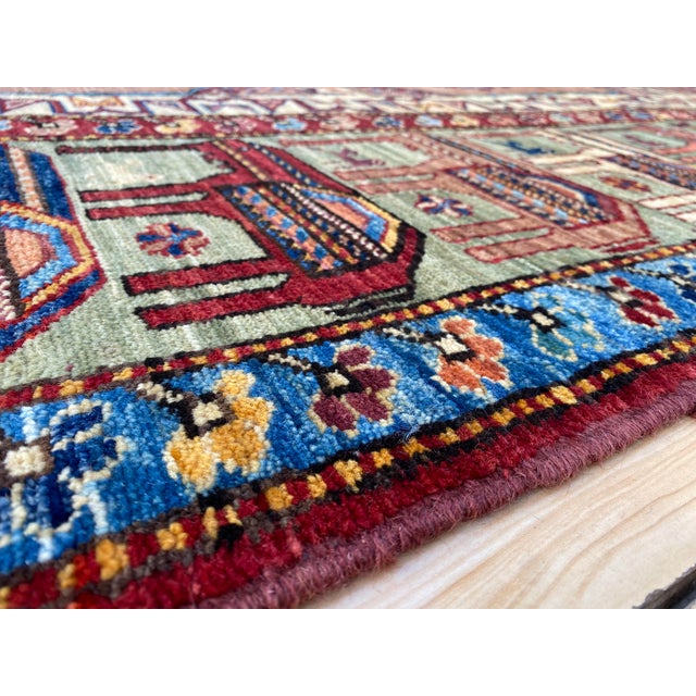 Textile Vintage Ersari Wool Rug, Camel Bird Gul For Sale - Image 7 of 13