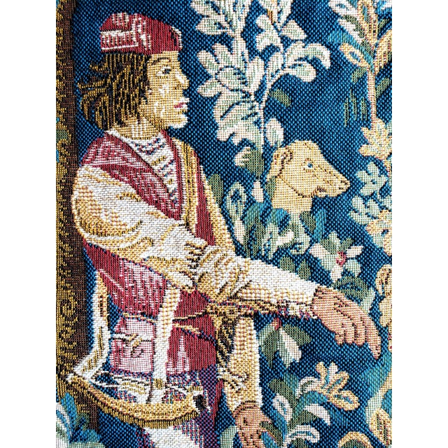 Late 20th C. Vintage French Goblys "La Licorne À La Fontaine" Unicorn Tapestry For Sale In Los Angeles - Image 6 of 16