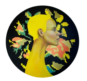 Natasha Lelenco, Currency #4, 2019, Painting on Plywood