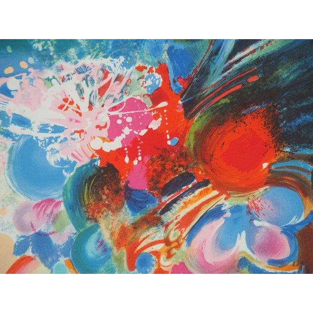 Daniel Gelis, Le bouquet de fleurs, Lithograph For Sale - Image 5 of 8