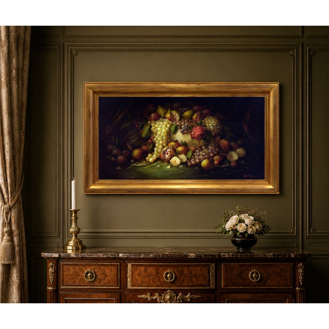 1990s Massimo Reggiani, Still Life, 1990s, Oil on Canvas For Sale - Image 5 of 8