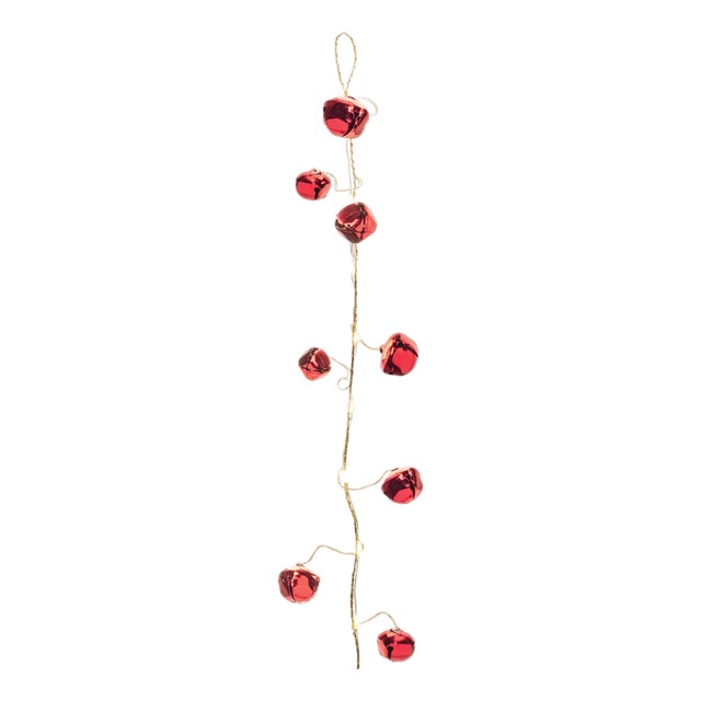LED Sleigh Bell Garland (Set of 2) For Sale