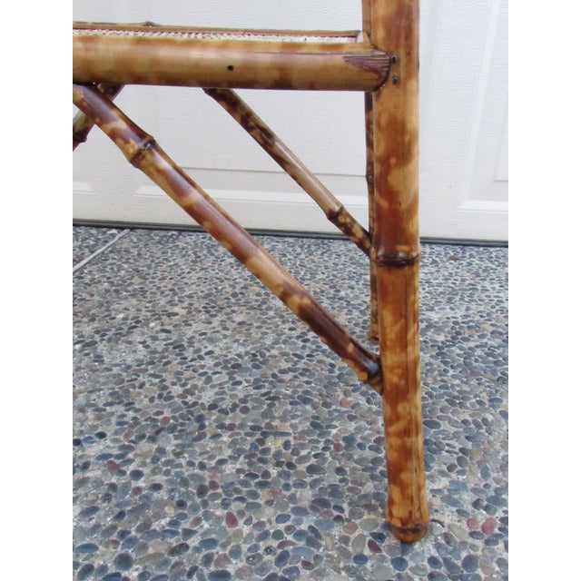 Antique English Tiger Bamboo Table For Sale - Image 13 of 16
