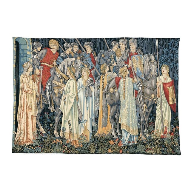 This tapestry was designed by Edward Burne-Jones, J. H. Dearle and William Morris and was woven by Morris & Company in...