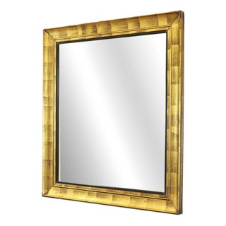 Large Antique Mirror with Golden Frame, 1930s For Sale