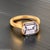 Natural Aquamarine Ring 6.5 14k Yellow Gold 2.94 TCW Certified For Sale - Image 4 of 13