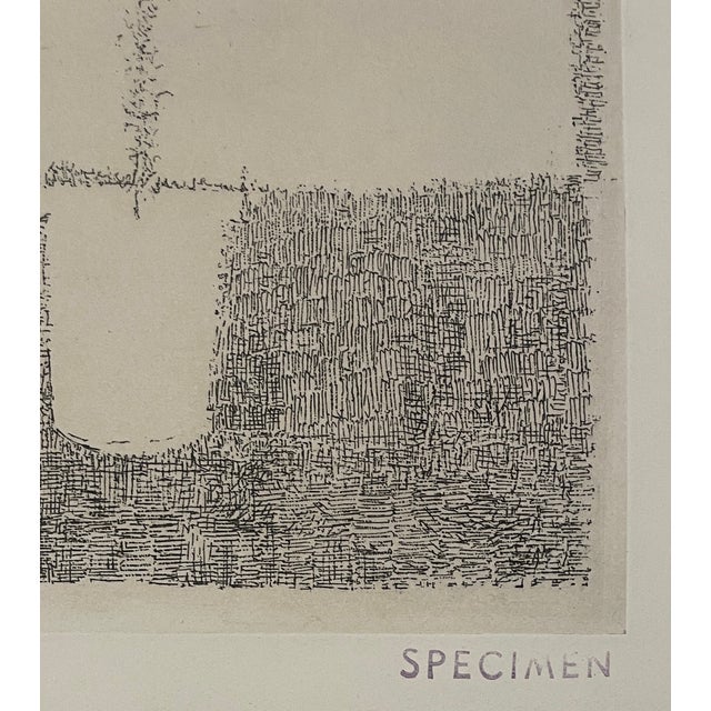 1965 Gregory Masurovsky (1929-2009) "La Fleur pecimen" etching on paper. Identified at bottom of sheet. From a limited...