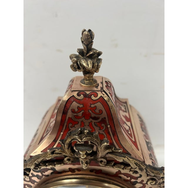 Napoleon III Cartel Clock in Boulle-Style Marquetry, 19th Century For Sale - Image 14 of 18