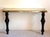 1980s Large Marble & Brass Console Table Italy For Sale - Image 4 of 9