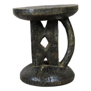 Tonga Stool in Wood For Sale