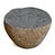 Vintage solid heavy stone boulder outdoor side table or stool. Rustic organic modern piece. Each is unique with natural...
