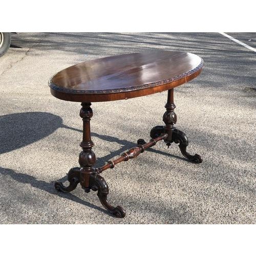 Victorian Side Table Hall Table on Cabriole Feet For Sale - Image 10 of 14