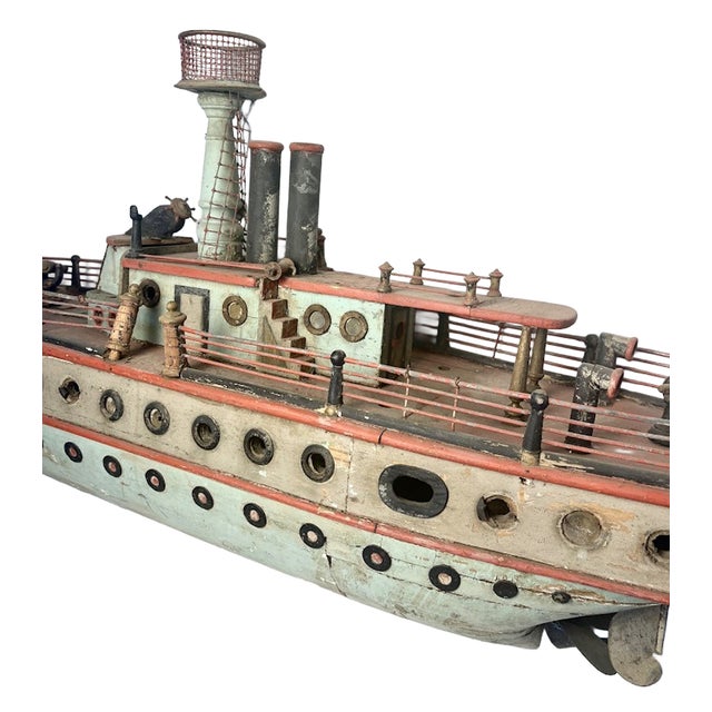 Folk Art Ship Model Early 20th Century For Sale In Chicago - Image 6 of 13