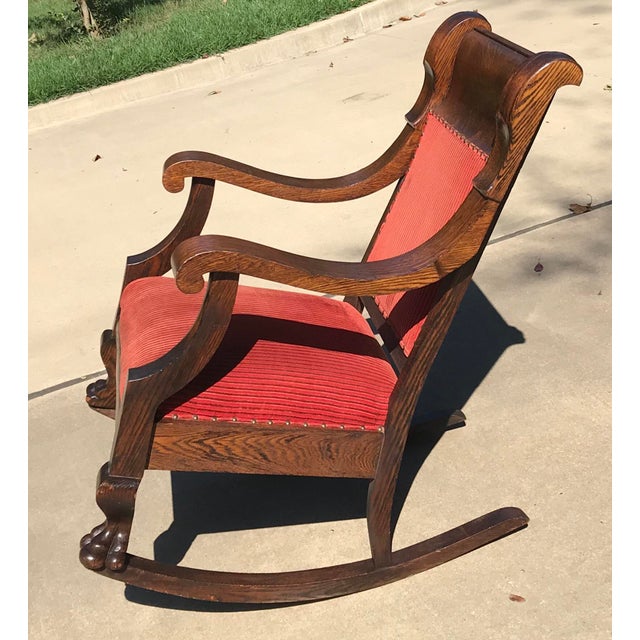 Antique Claw Foot Rocking Chair Chairish