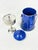 Metal Vintage Blue Speckled Enamelware Coffee Percolator Pot With Bail Handle For Sale - Image 7 of 10