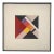 1964, Heinrich Gisler (1918-2011), Mid Century Modern Geometric Tempera Painting on Paper, Signed, Framed For Sale