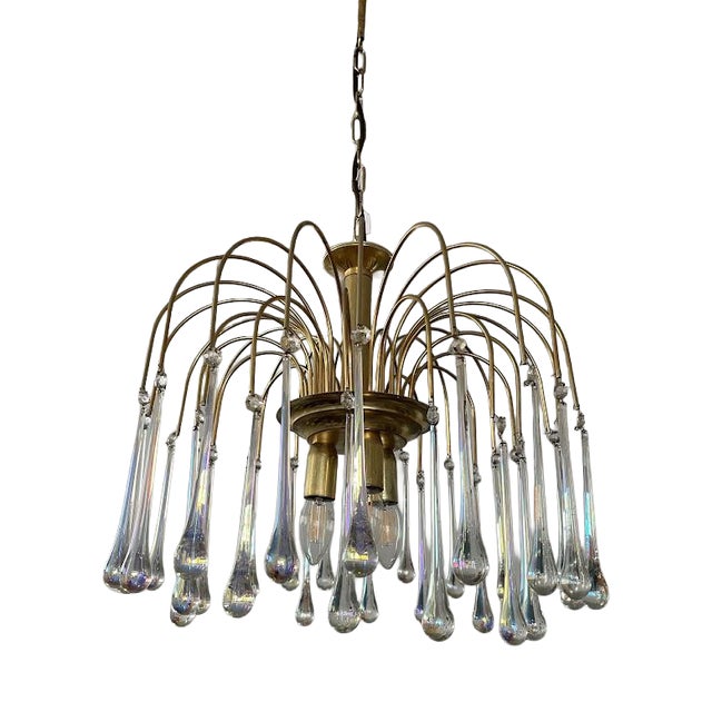 Teardrop Chandelier by Paolo Venini For Sale