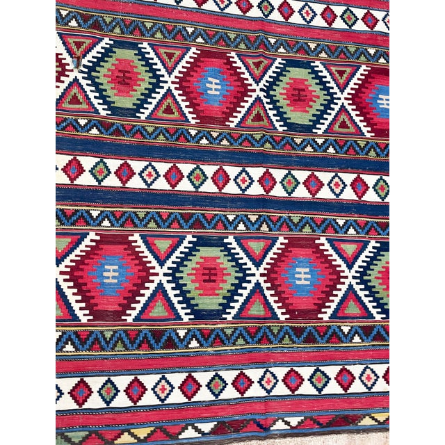 Tribal Antique Caucasian Shirvan Kilim For Sale - Image 3 of 10