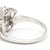 Early 21st Century Retro .25ctw Pearl & Diamond Ring, Platinum, Ring Size 8 For Sale - Image 5 of 6