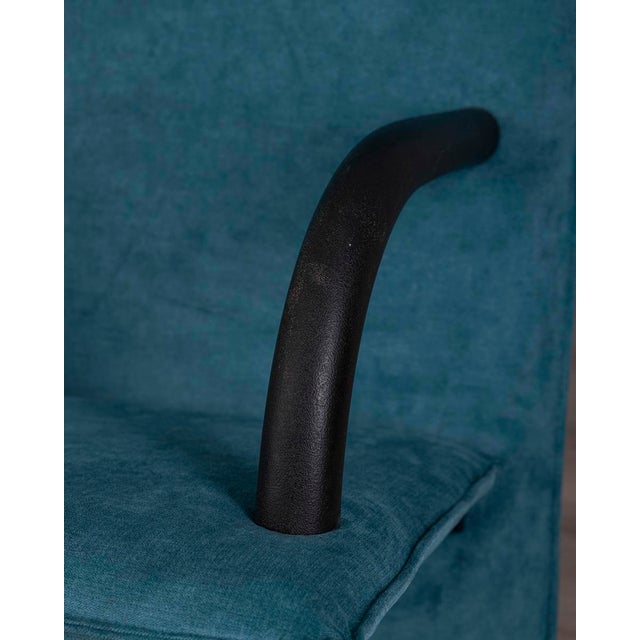 Vintage Blue Rocking Chair by Burkhard Vogtherr for Arflex, 1980s For Sale - Image 4 of 11