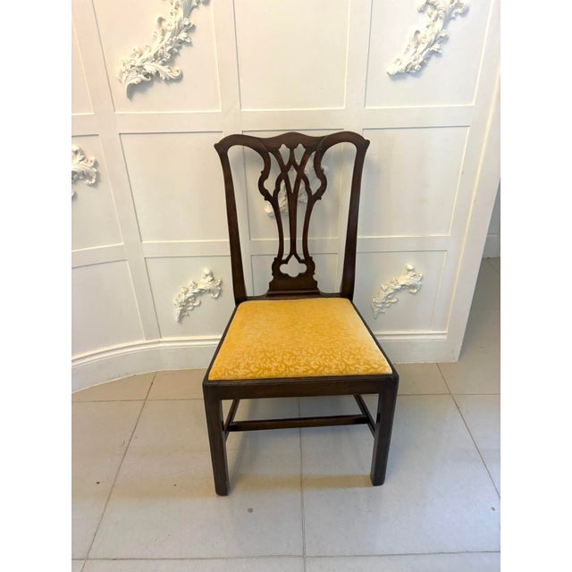 Gold Antique English Victorian Mahogany Carver Dining Chairs, 1880s, Set of 8 For Sale - Image 8 of 18