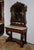 Large dressing table of solid mahogany character and mahogany bramble veneer. Richly carved, the upper element consists of...