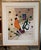 Signed by 'Peters' Large Mid-Century Style Modern Abstract Fish Mixed Media Collage - Framed For Sale - Image 17 of 18