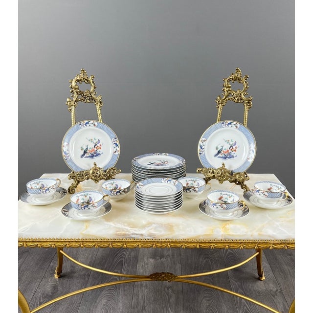20th Century Coffee Service for 6 in Porcelain from Haviland Limoges, Set of 22 For Sale - Image 4 of 9