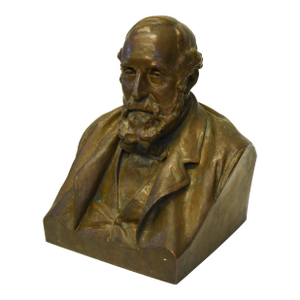 Antique Bronze Bust of William Sargent Ladd 1890 by Olin Levi Warner