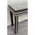 Plastic Art Deco Style Black & White Resin Inlay Console Table W Concentric & Glass Top For Sale - Image 7 of 11
