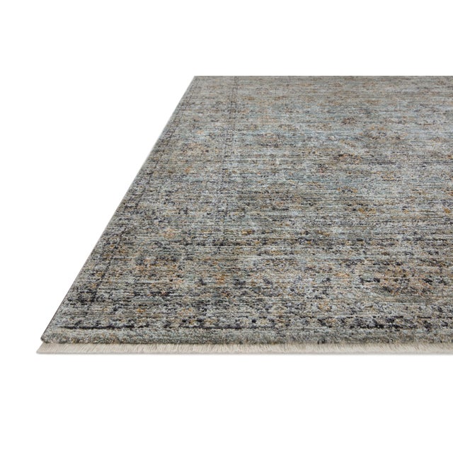 Traditional Jean Stoffer x Loloi Katherine Ocean / Gold 2'-7" x 8'-0" Runner Rug For Sale - Image 3 of 10
