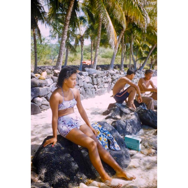 Hawaiian Scenes by Toni Frissell Teenagers on the beach, Hawaii, 1957. (Photo by Toni Frissell) 16x12" inches / 40x30cm...