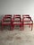 Set of Six Vintage Red Lacquered Dining Armchairs, Attributed to Vico Magistretti For Sale In Greensboro - Image 6 of 18