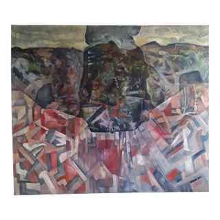 Abstract Oil Painting, Grest, 1987 For Sale