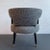 1950s Mid-Century Modern Upholstered Barrel Back Accent Chair For Sale In New York - Image 6 of 9