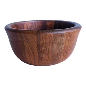 1980s Dansk Staved Teak Bowl