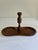 A vintage solid walnut condiment caddy by Ozark Walnutware, produced by Native Wood Products, Inc. in Ozark, Missouri....