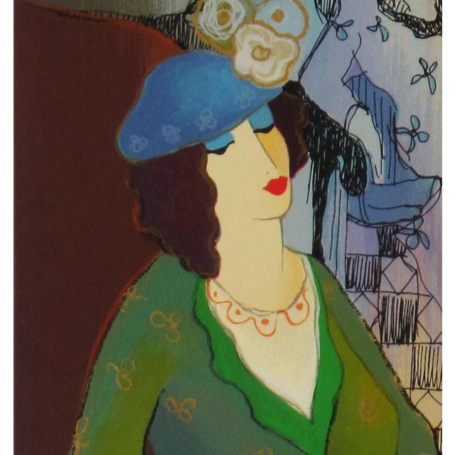 Itzchak Tarkay, Sophia Relaxes, Circa 1990 For Sale In San Francisco - Image 6 of 10