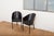 Costes Chair Set in Black Lacquered Tubular Steel Frame, Molded Plywood Seat and Leather by Philippe Starck, 1984, Set of 6 For Sale - Image 15 of 17