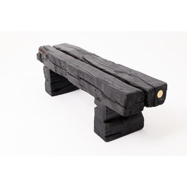 Garden Bench by Logniture For Sale - Image 6 of 16