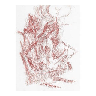 1970s Ron Yrabedra Artist and Sketchpad Drawing For Sale