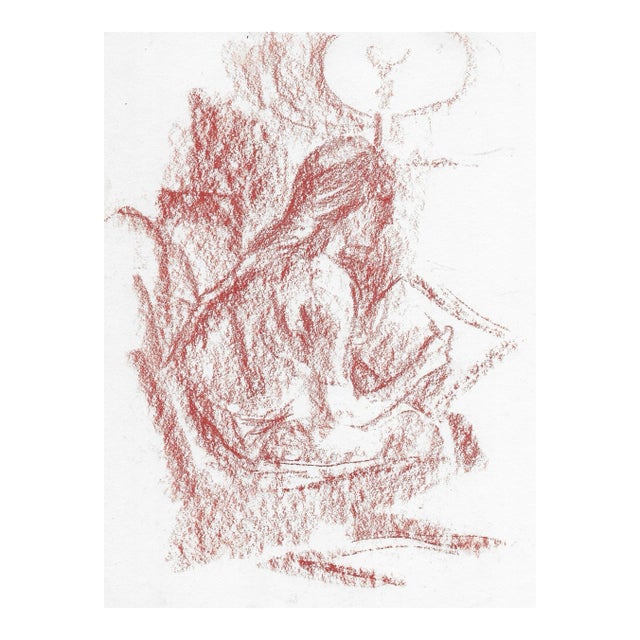 1970s Ron Yrabedra Artist and Sketchpad Drawing For Sale