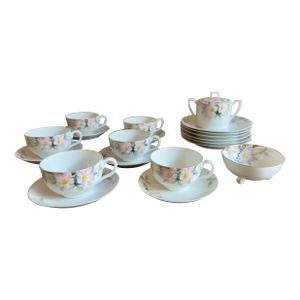 Early 20th Century Nippon Azalea Porcelain Tea Set- Japan