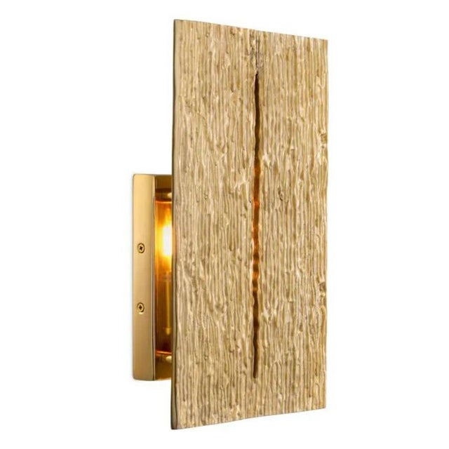 Polished Brass and Metal Wall Lamps, Set of 2 For Sale - Image 4 of 7
