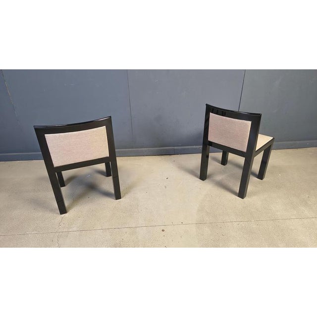 Black Teatro Chairs by Aldo Rossi and Luca Meda for Molteni, 1980s, Set of 6 For Sale - Image 8 of 18